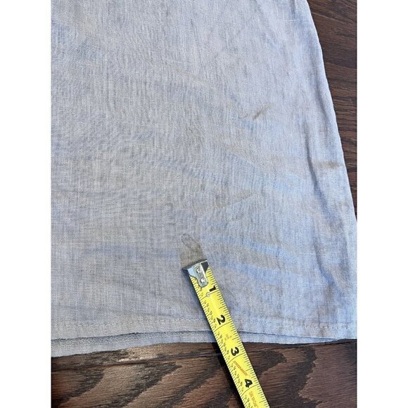 MARISA & MARIE Italian Gray 100% Linen Dress Shift Women's XS Casual Minimalist - Picture 10 of 10